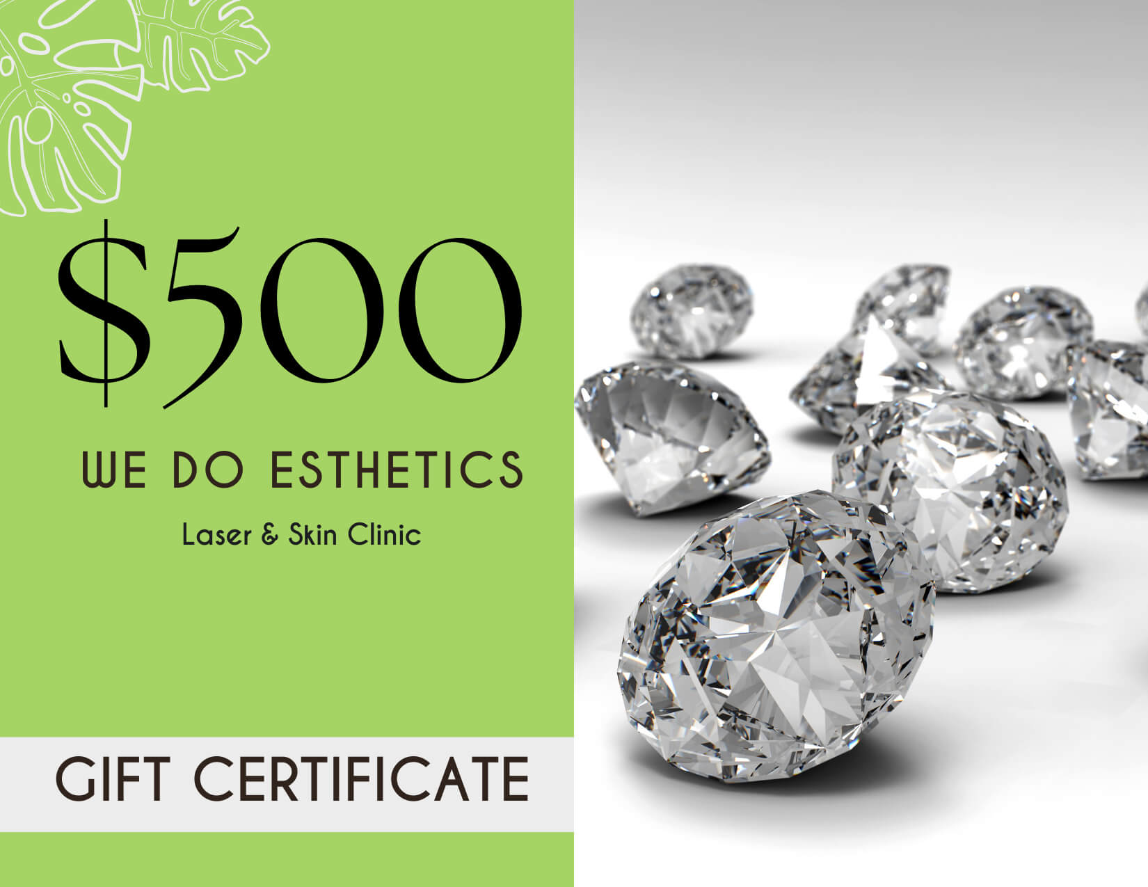 White Elegant Beauty & Spa $100 Gift Certificate - 1
